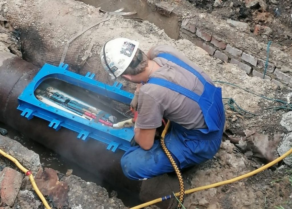 Момент запуска плавающего робота 