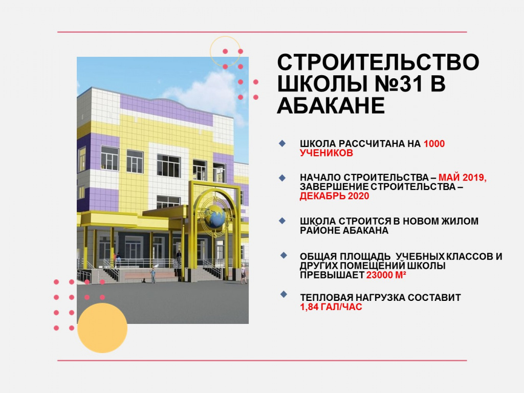 Новая школа на улице Лермонтова в Абакане будет готова к открытию в декабре 2020 года