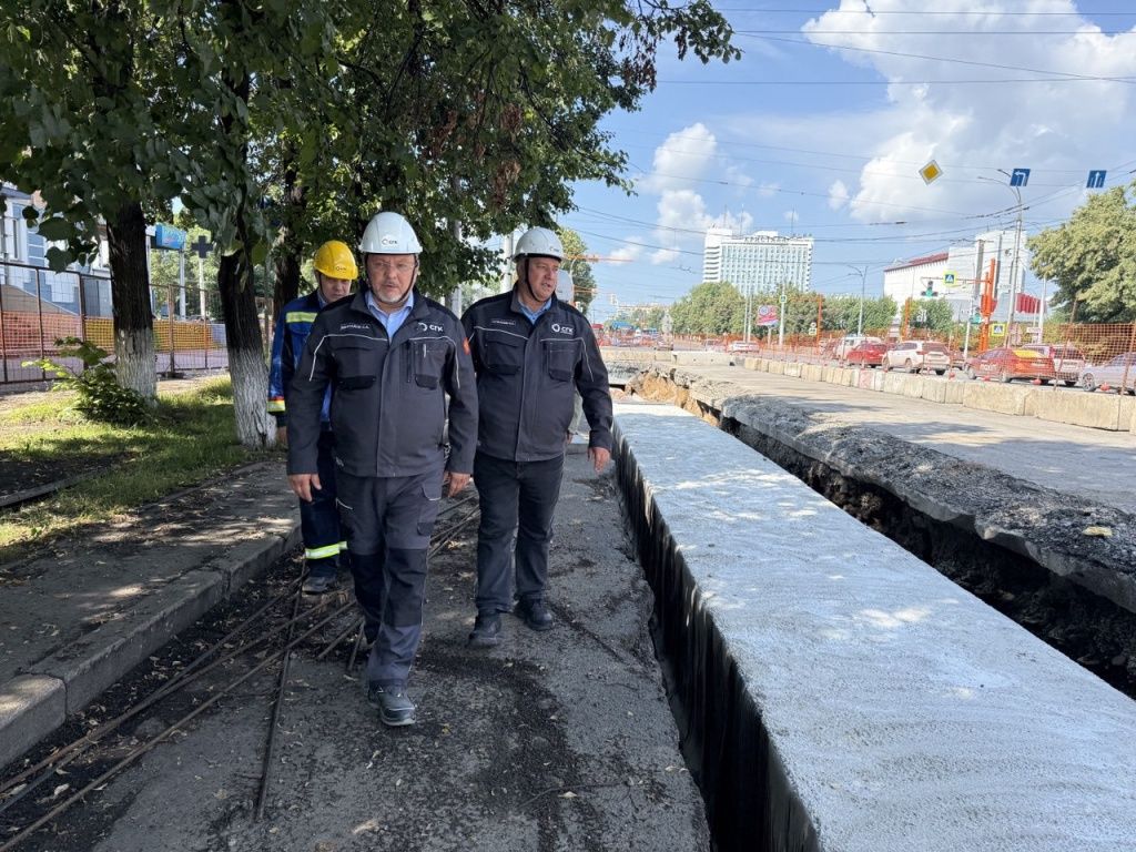 Реконструированный участок теплосети на проспекте Ленина 