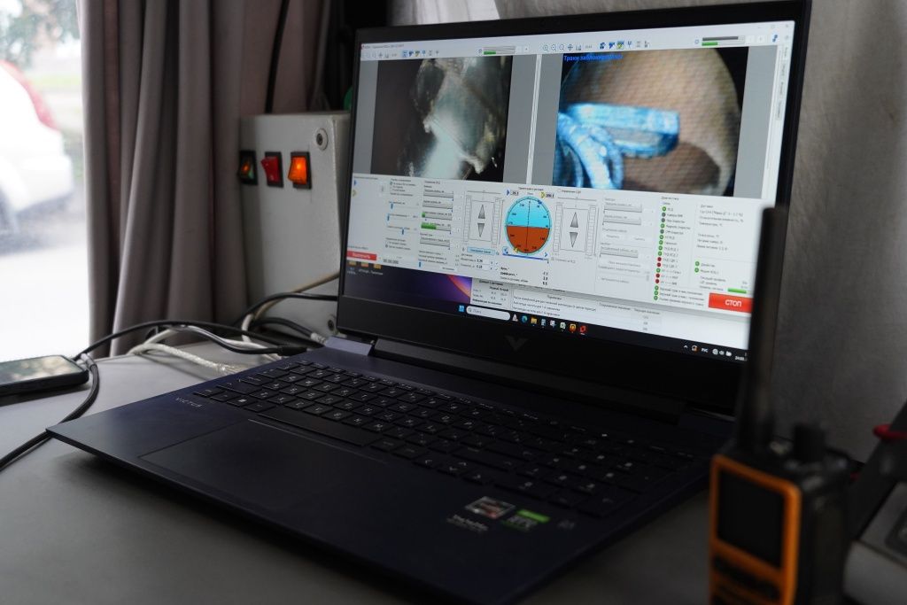 Весь путь робота оператор видит на экране 