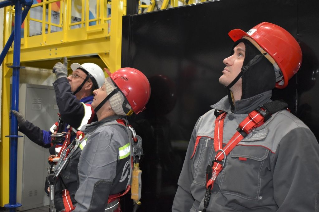 Момент тренировки на полигоне &laquo;Высота&raquo; 