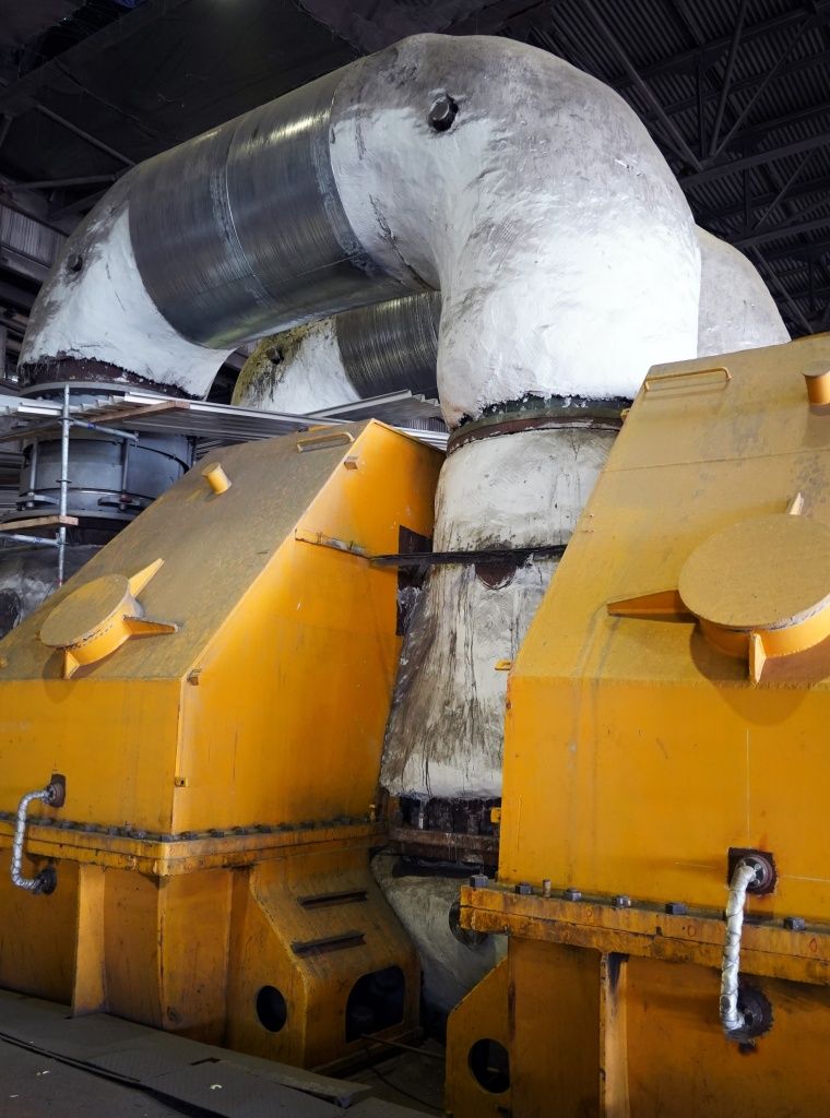 Турбогенератор блока №6 во время прохождения комплексных испытаний