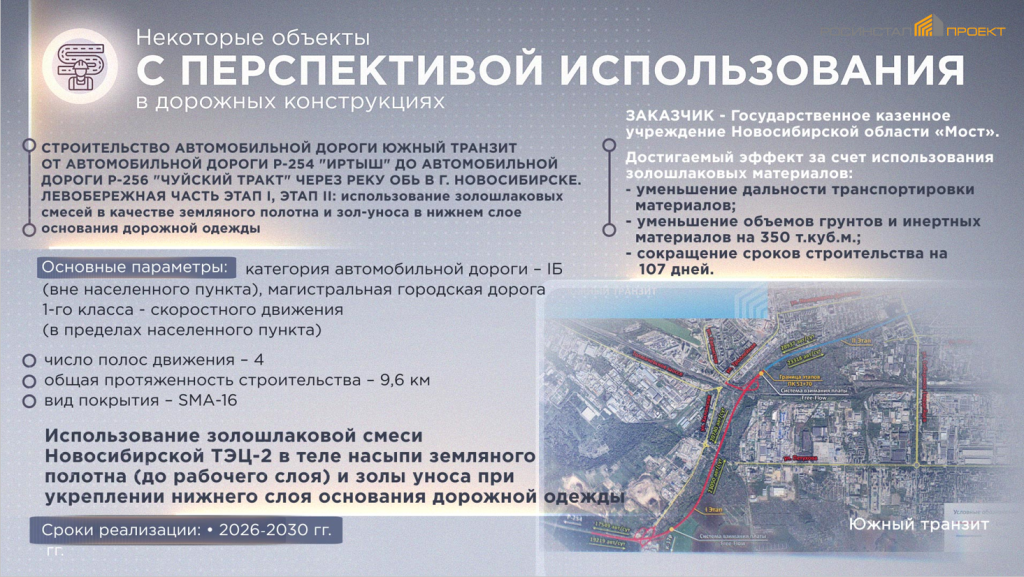 Параметры проекта &laquo;Южный транзит&raquo; 