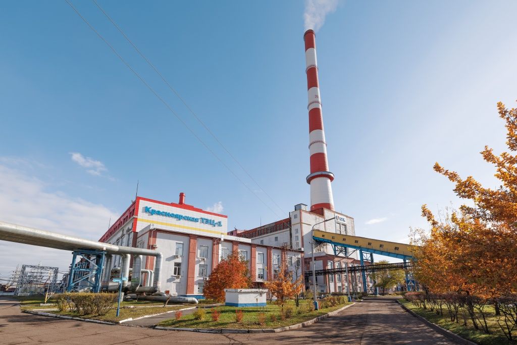 Центральная аллея Красноярской ТЭЦ-1