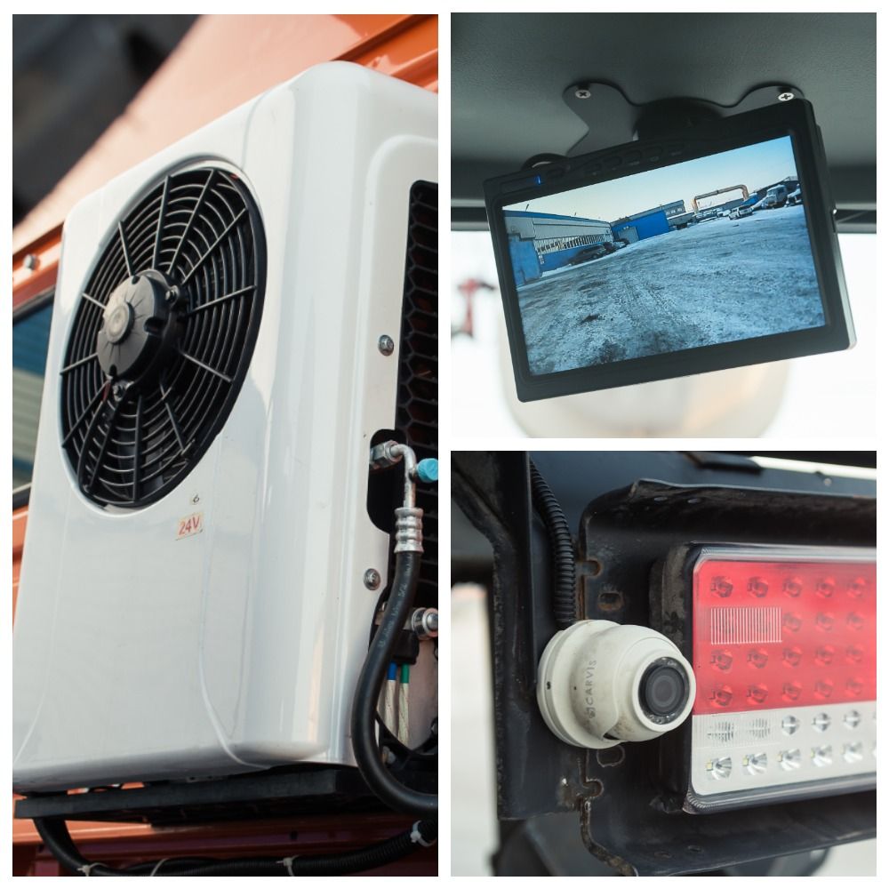 Кондиционеры, камеры заднего вида и системы видеомониторнига установлены на всех шести автокранах предприятия