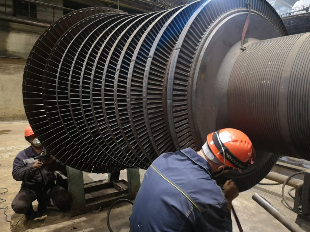 Ремонт турбинного оборудования шестого энергоблока