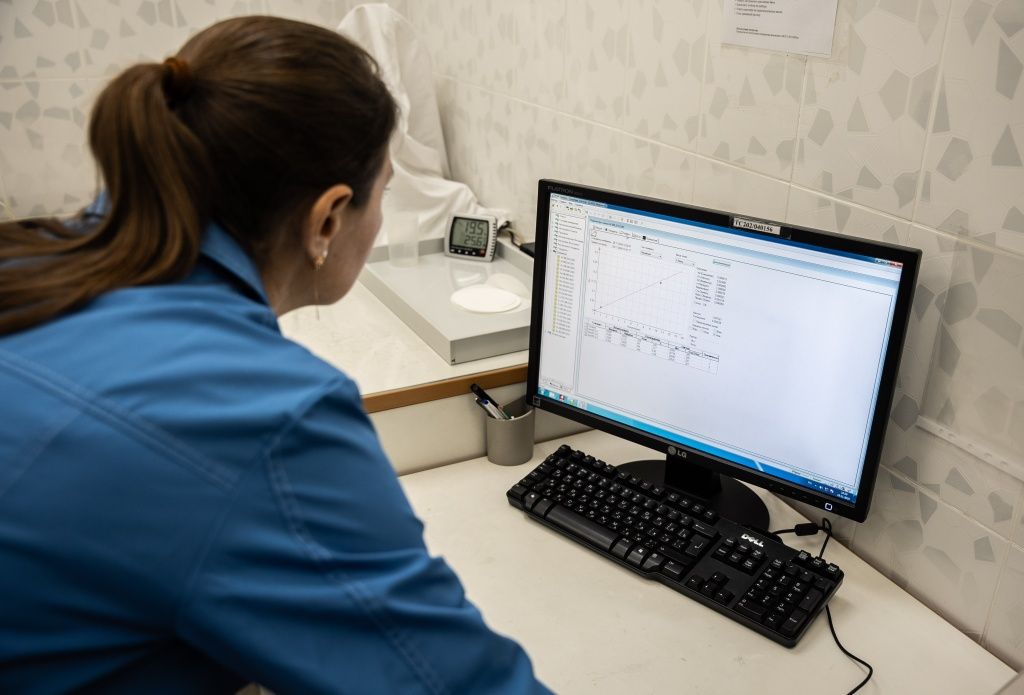 Результаты в виде графика готовы за 3 минуты Результаты в виде графика готовы за 3 минуты