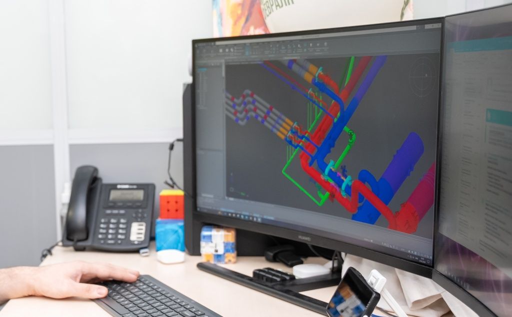 Так выглядит 3D проектирование. Возглавляет работу по внедрению программы ведущий инженер тепломеханического отдела Иван Кунгурцев Так выглядит 3D проектирование. Возглавляет работу по внедрению программы ведущий инженер тепломеханического отдела Иван Кунгурцев