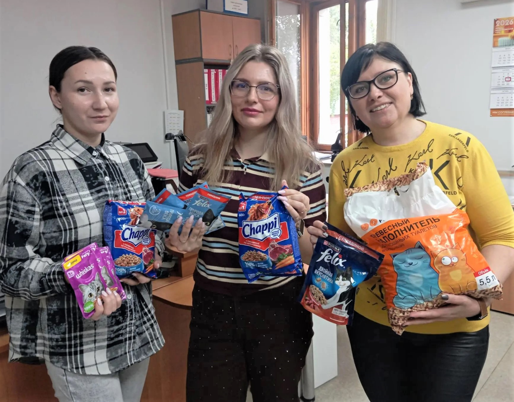Коллектив Ново-Кемеровской ТЭЦ &mdash; постоянный участник акции по сбору помощи приюту для бездомных животных