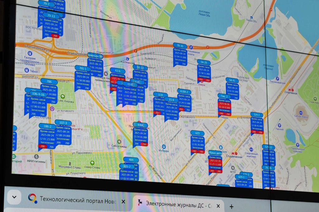 Цвет сигнализирует в режиме реального времени об отклонении от нормы