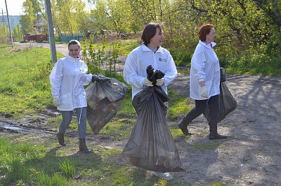 «Зеленая дружина» очистила от мусора парк «Водный»