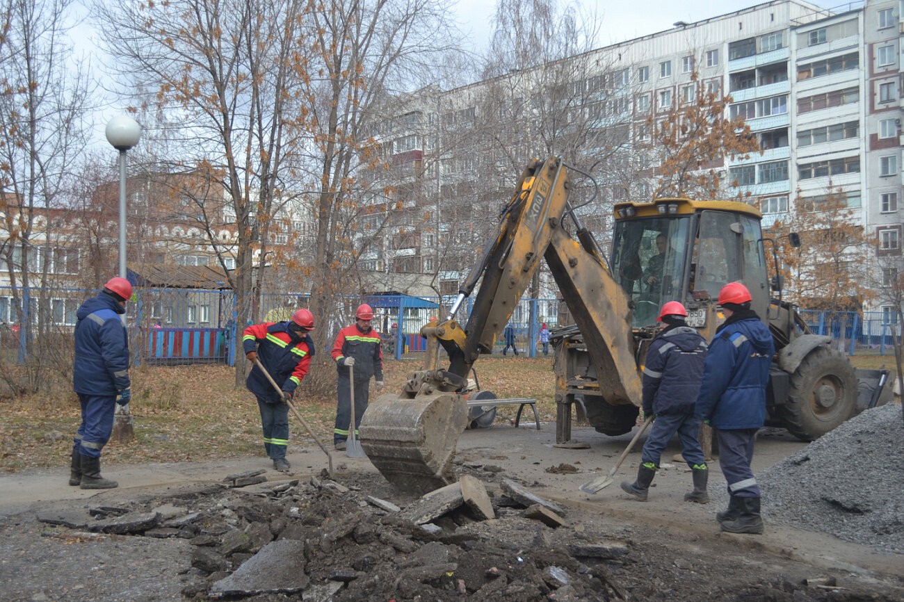 СГК занимается благоустройством даже в морозы и праздничные дни