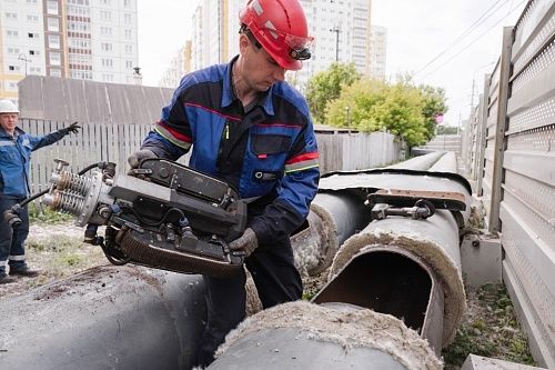 Высокоточная диагностика: теплосети Красноярска проверяет робот 