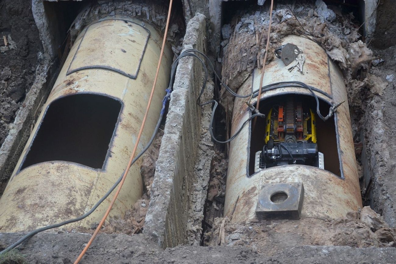 Работа на опережение: как в Барнауле обследуют тепловые сети с помощью робота 