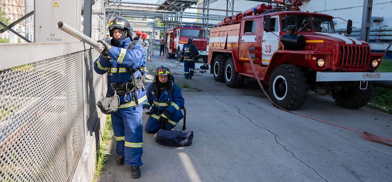 Пожар третьего ранга: на Новосибирской ТЭЦ-5 прошло тактическое учение совместно с МЧС