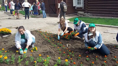 Экомарафон Зеленой дружины и Сибирской генерирующей компании в Красноярске