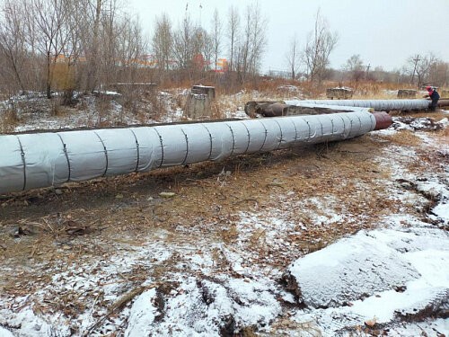 В поселке Берёзовка станет теплее: СГК восстановила изоляцию на тепломагистрали от Красноярской ТЭЦ-1 