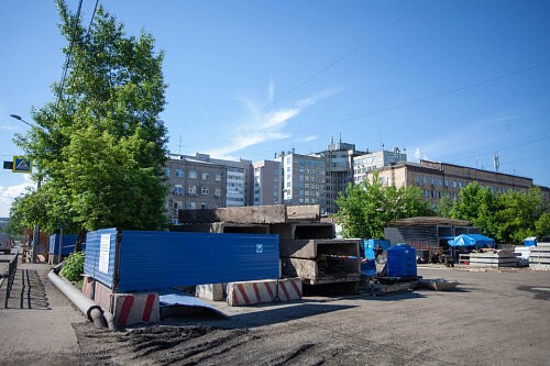 В Красноярске ограничили движение по улице Северо-Енисейской — для замещения неэкологичной котельной
