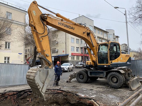 В Красноярске идут ремонтные работы на одиннадцати участках городских теплосетей