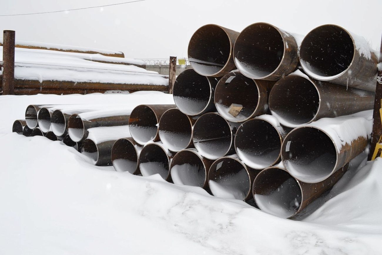 Барнаульское теплосетевое подразделение СГК пополняет запасы новыми трубами