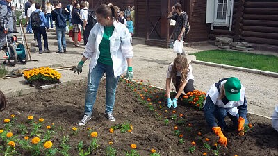Экомарафон Зеленой дружины и Сибирской генерирующей компании в Красноярске