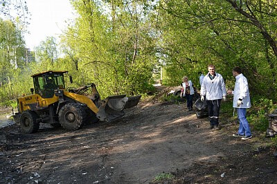 «Зеленая дружина» очистила от мусора парк «Водный»