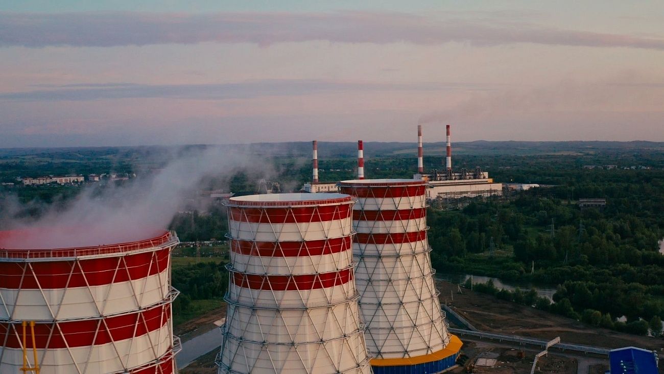 Новые градирни Томь-Усинской ГРЭС запущены в эксплуатацию 