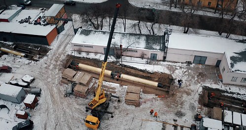 СГК продолжает строительство теплотранспортного кольца в Красноярске