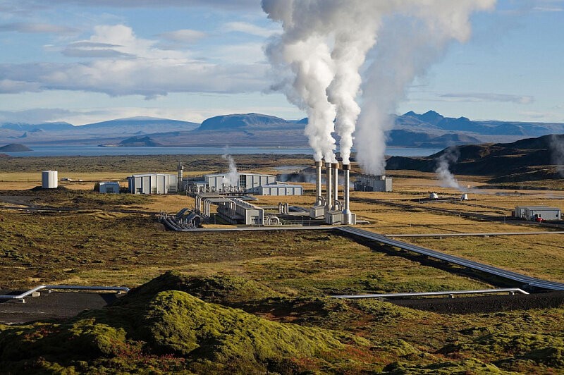 Геотермальная ТЭЦ Несьявеллир в Исландии