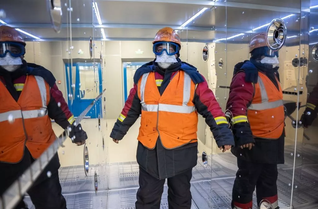 Показываем, как работает «воздушный душ» на Новосибирской ТЭЦ-5