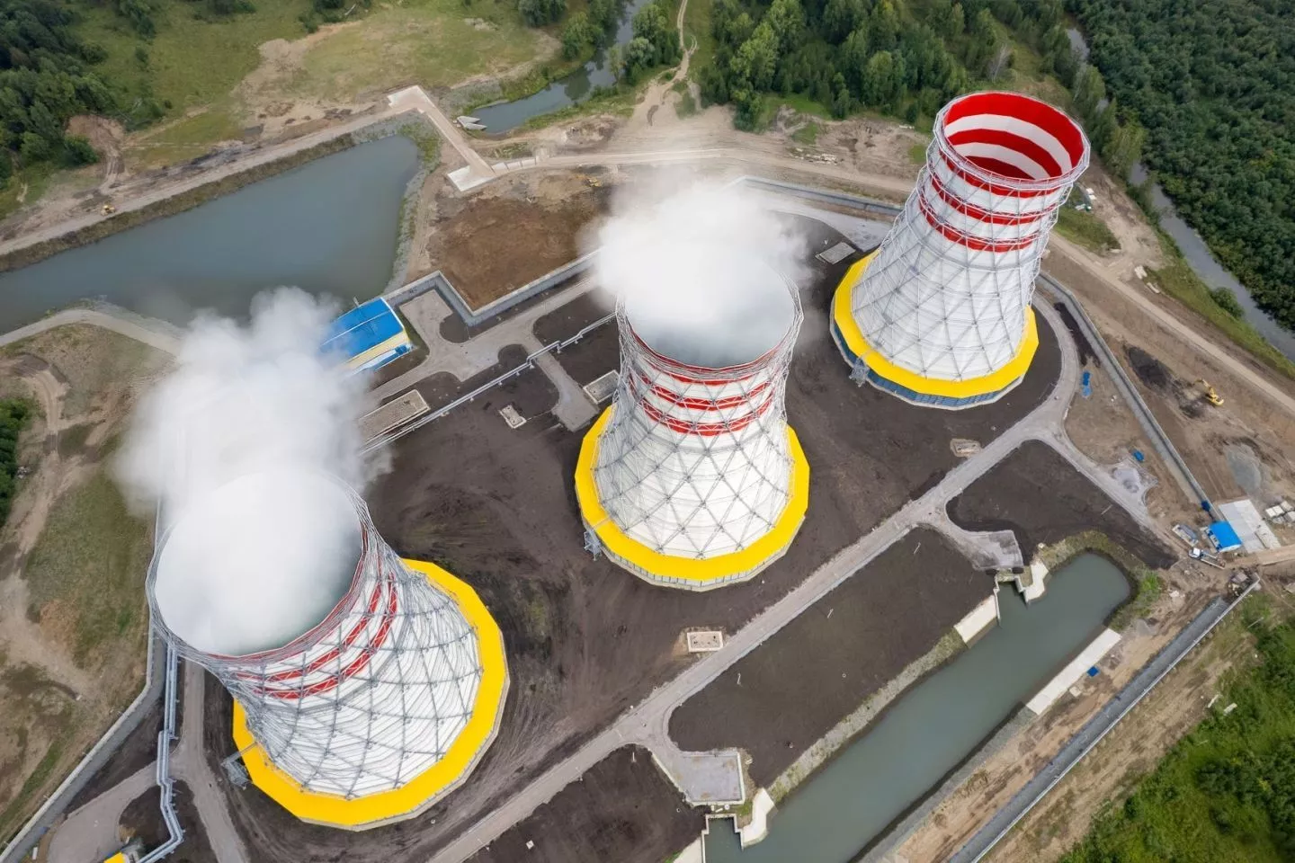 Все три — в строю: на Томь-Усинской ГРЭС градирня №3 получила разрешение на ввод в эксплуатацию