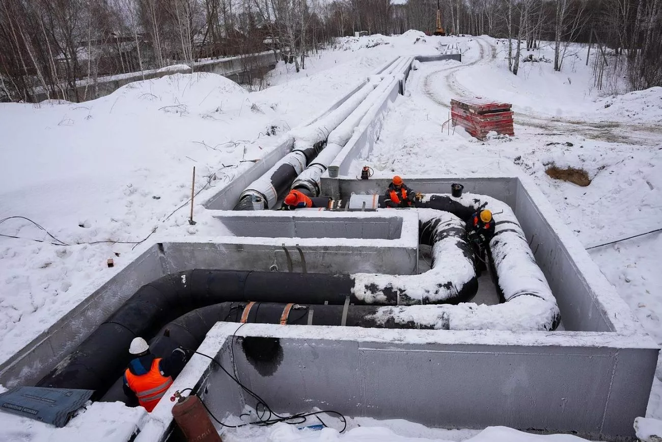 СГК построила 20 км теплосетей для новых домов в Новосибирске